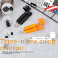 3 in 1 Guitar Peg String Winder + String Pin  + String Cutter Guitar Tool Set Multifunction Guitar Accessories